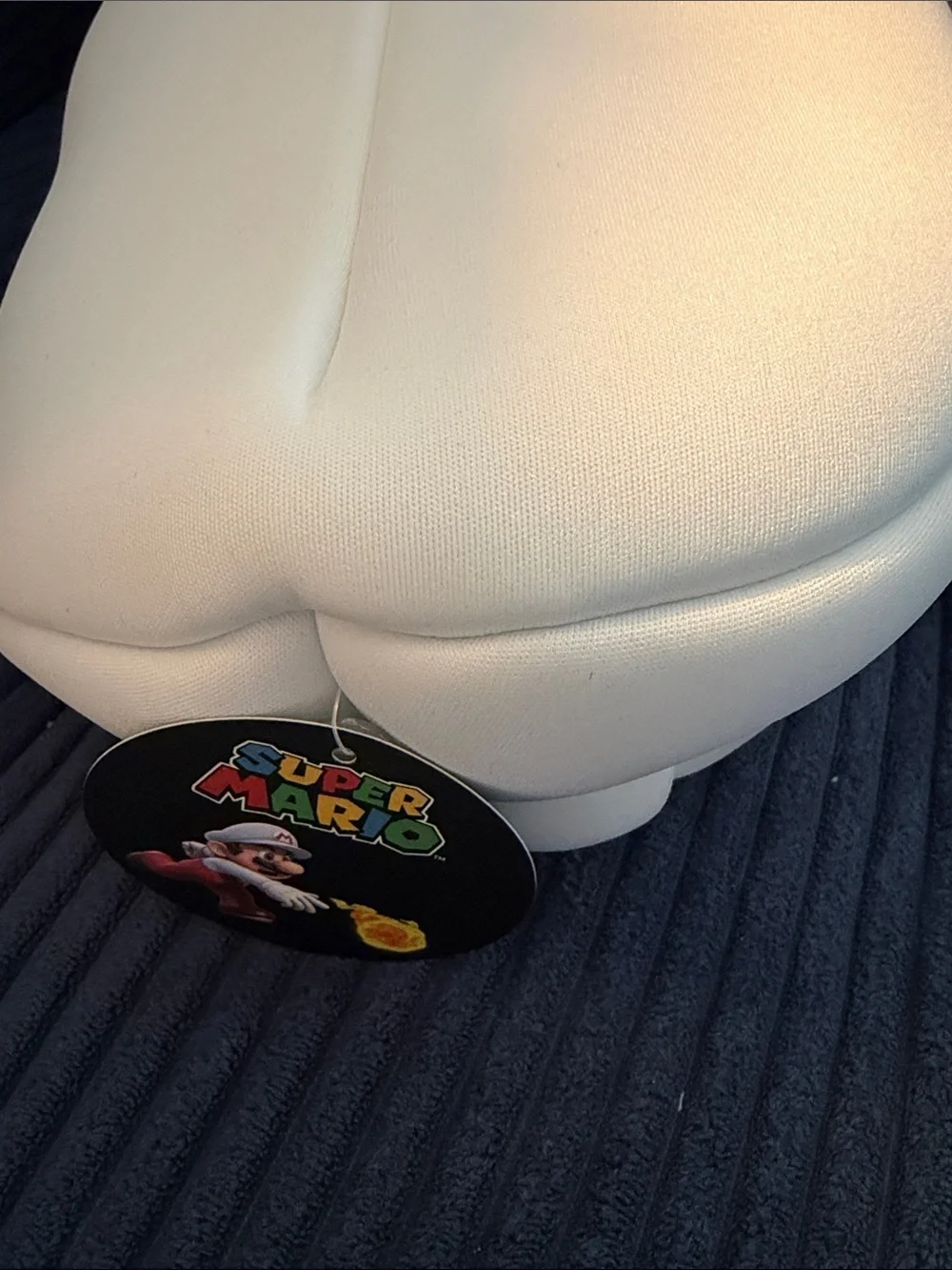 Super Mario Bros Cosplay Cap with Red 'M' Patch — Structured Flat Top